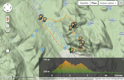 carte de la randonnée