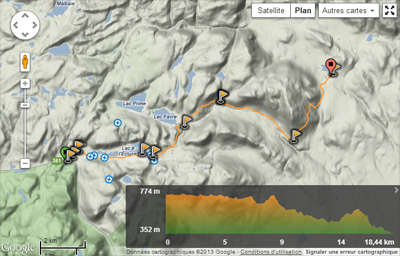 carte de la randonnée