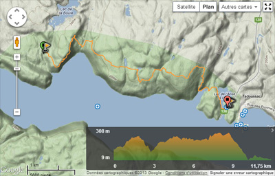 carte de la randonnée
