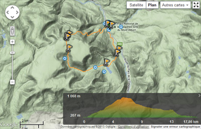 carte de la randonnée