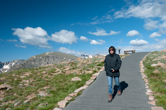 Christine au Rocky Mountains National Park