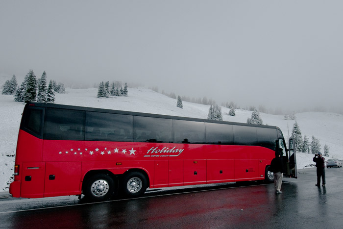 neige sur Yellowstone